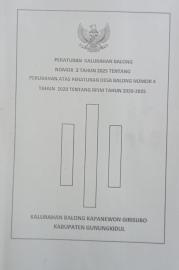 Lembaran Kalurahan Balong Nomor 2 Tahun 2025 tentang Perubahan RPJM Kalurahan 2020-2027